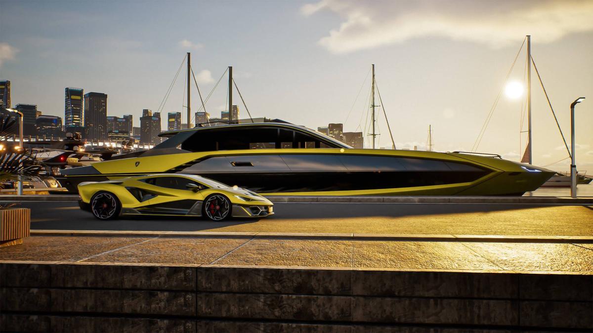 Яхта Lamborghini 101FT от компаний Automobili Lamborghini и The Italian Sea Group