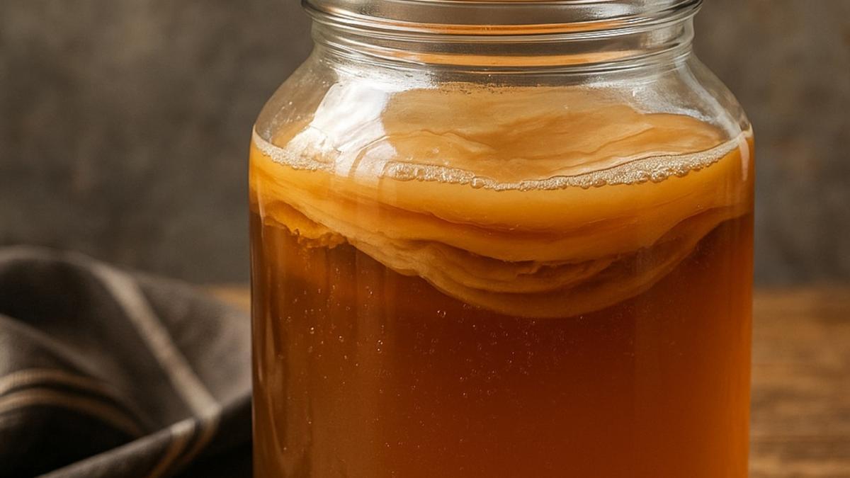 Чайный гриб в банке