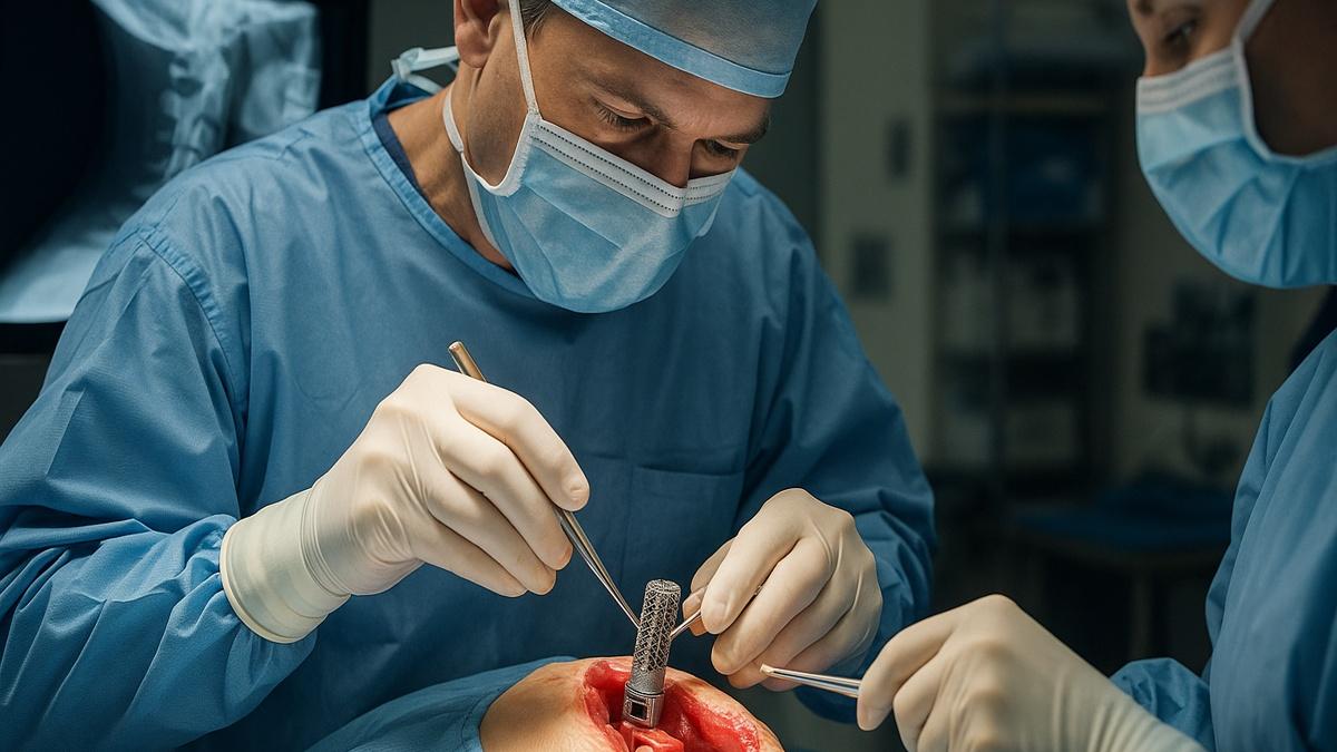 Операция с 3D-имплантатом позвоночника