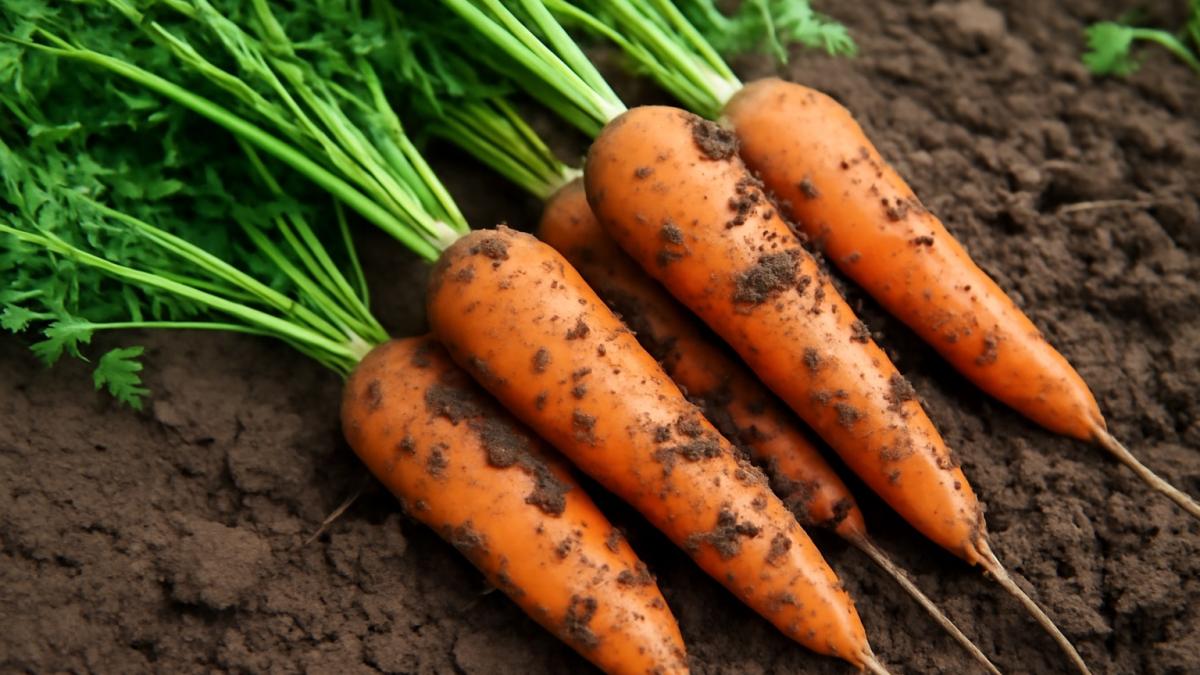 Морковь на грядке Морковь на грядке