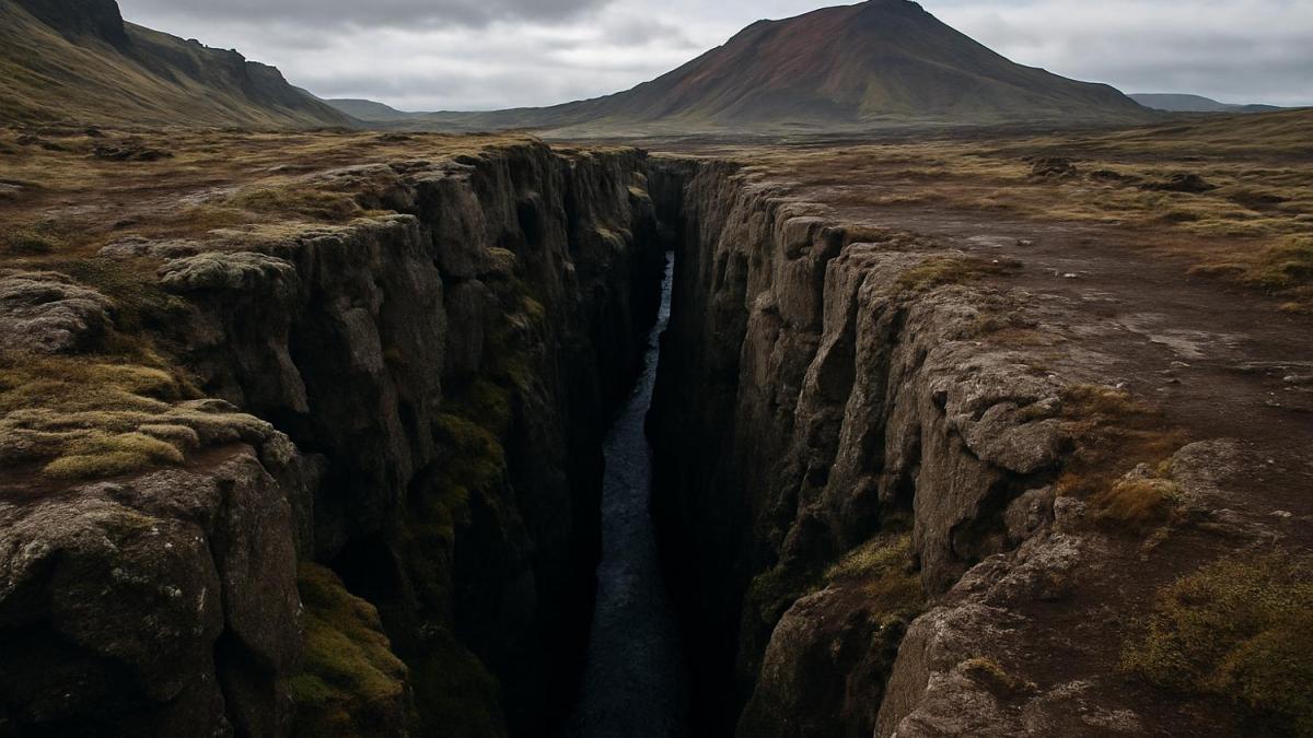 Тектонический разлом в Исландии