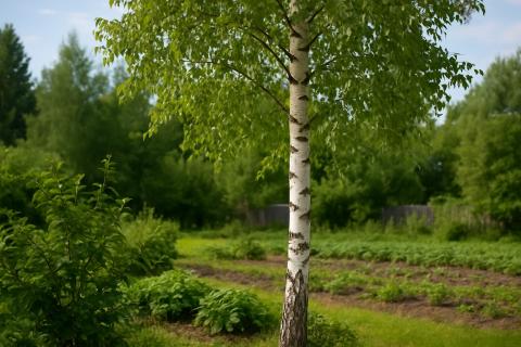 Берёза возле дома повышает риск повреждения дорожек и построек — садоводы