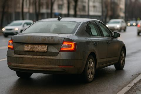Юрист Ольшанский: штраф за скрытый номер возможен только при движении автомобиля