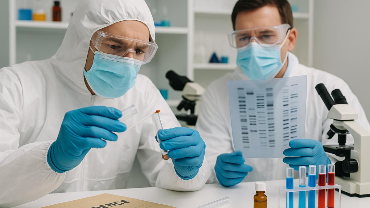 следователи анализируют ДНК