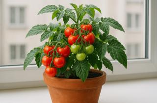 Мини-сорта томатов в банке дают урожай круглый год