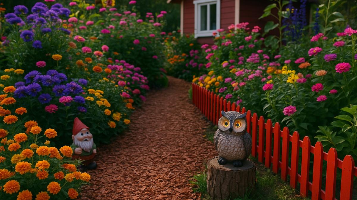 Осенний дачный участок