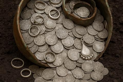 Римские монеты и слитки времен ранней империи обнаружены в Нижней Саксонии после 8 лет хранения