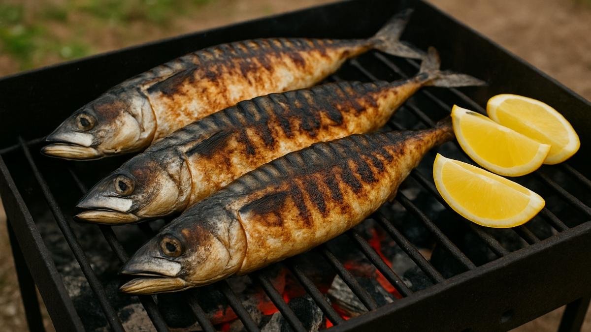 Скумбрия на мангале