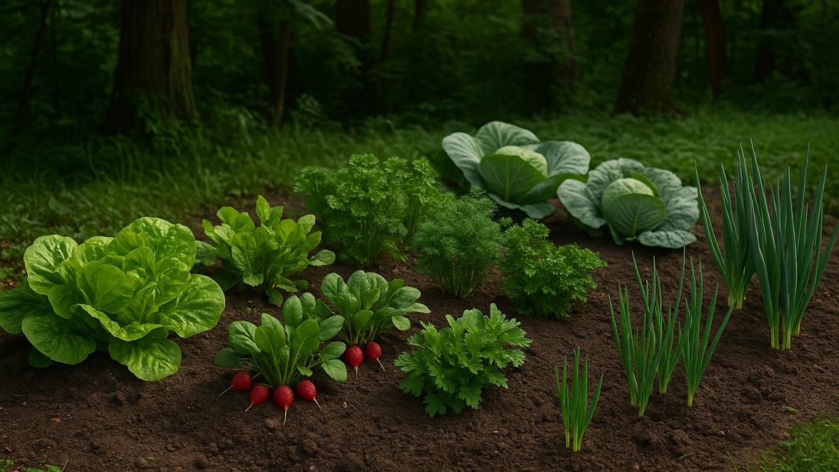 Огород в тени