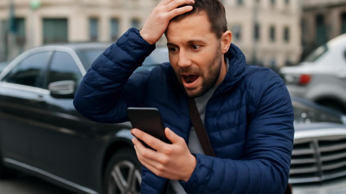 Мужчина разочарован после мошенничества