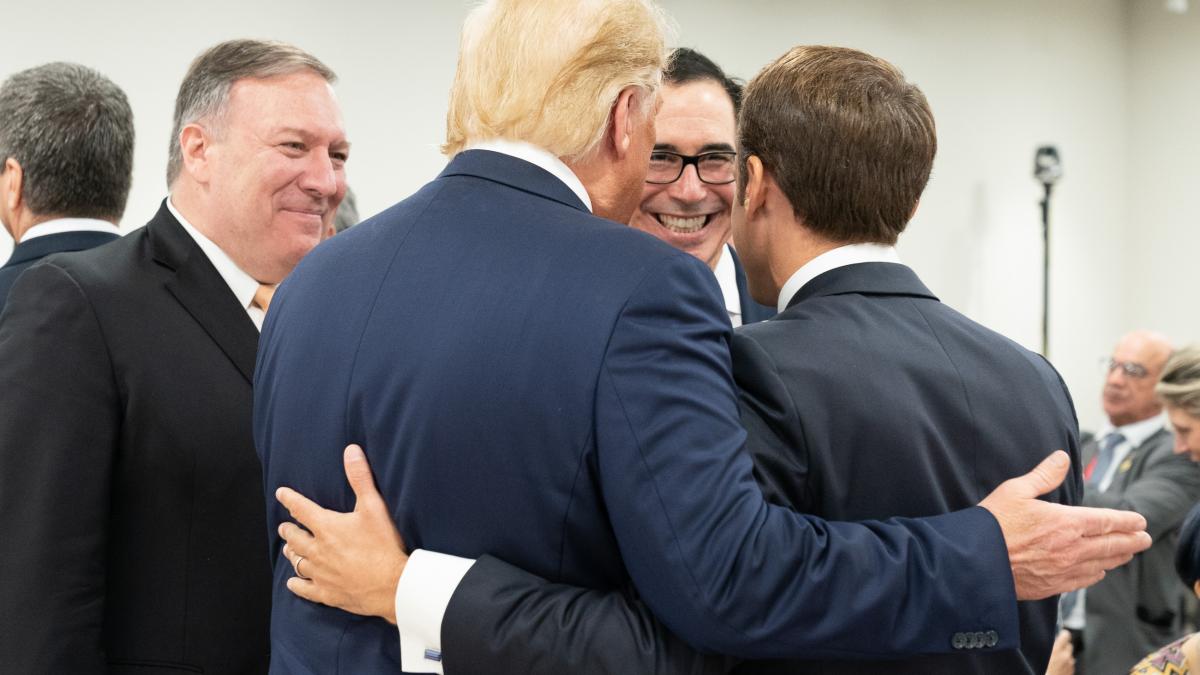 Трамп и Макрон
