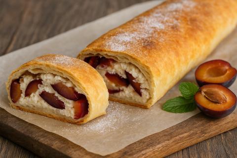 Секрет сочного вишнёвого штруделя — добавляю одну щепотку, и результат вау: даже дети в восторге