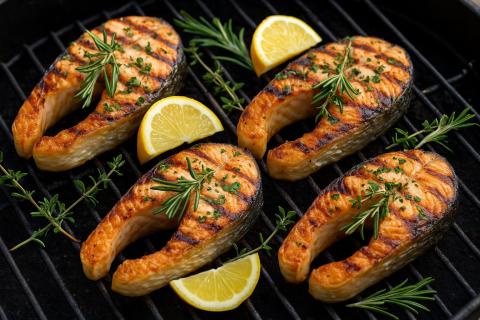 Жарю сёмгу на сковороде без масла — корочка золотистая, а внутри сочность, о которой мечтаешь