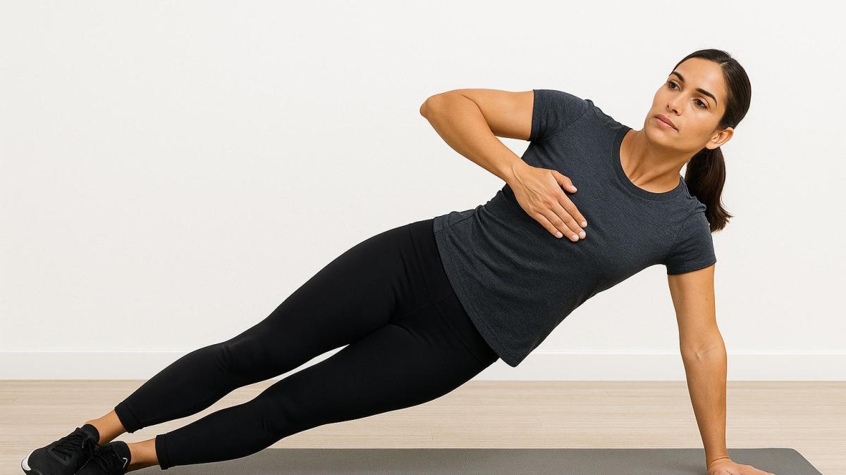 Подъёмы таза в боковой планке