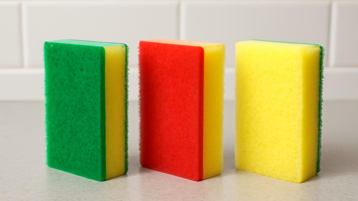 Кухонные губки для мытья посуды