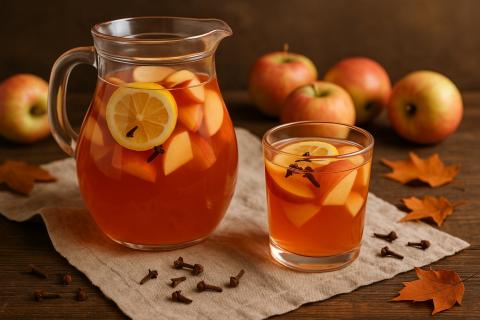 Компот из яблок и винограда получается освежающим с кислинкой яблок и сладостью винограда Компот из яблок и винограда получается освежающим с кислинкой яблок и сладостью винограда