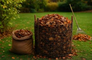 Ландшафтный дизайнер Смирнов: метод с решеткой помогает эффективно собирать листья на участке