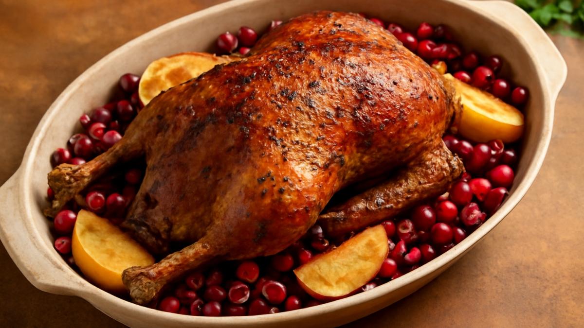 Жаркое из утки с ягодами