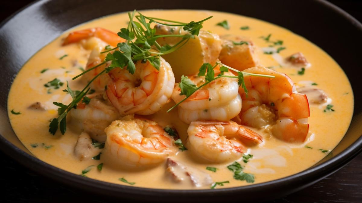 Креветки в лимонном соусе