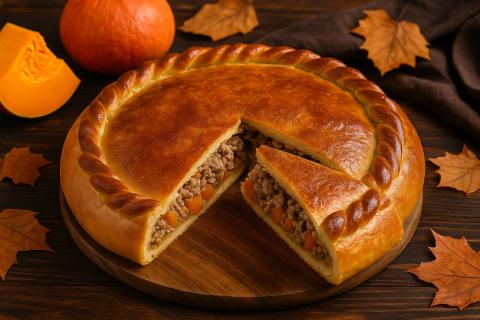 Раньше готовил неправильно, теперь — вот как: турецкий бурек с фаршем — корочка золотая, начинка тает