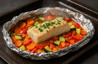 Минтай в панировке готовится на среднем огне за 30 минут