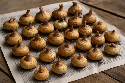 Обработка луковиц гладиолусов перед посадкой предотвращает грибковые заболевания — Елена Иванова