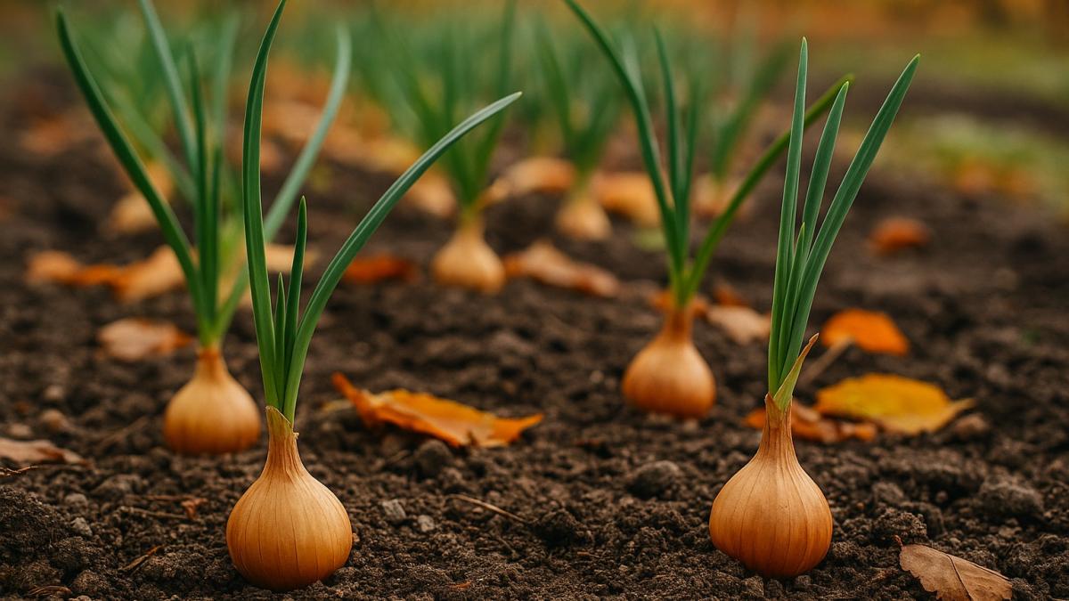 Лук под зиму на грядке Лук под зиму на грядке