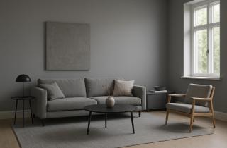 Серый цвет снижает визуальную нагрузку в интерьере — дизайнеры