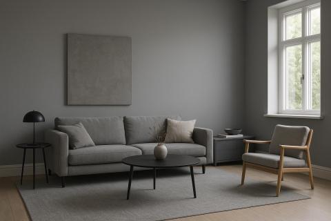 Серый цвет снижает визуальную нагрузку в интерьере — дизайнеры