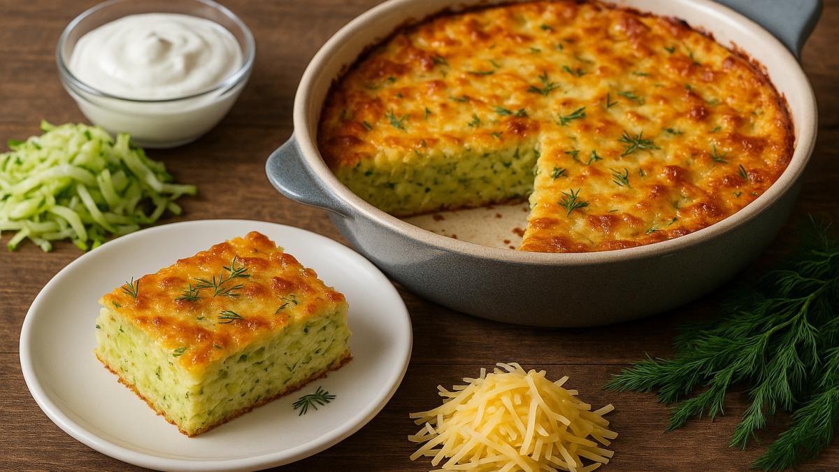 Запеканка из кабачков с сыром