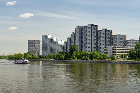 Река Яуза в Москве поднялась на 2,5 метра