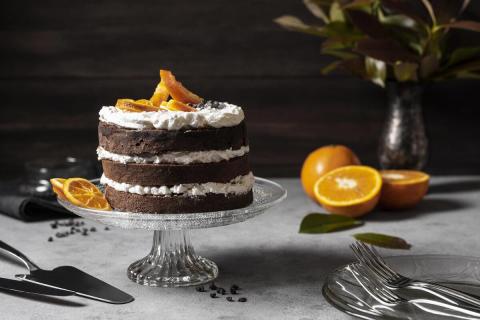 Мандариновый торт с бисквитом и кремом получается воздушным — повар