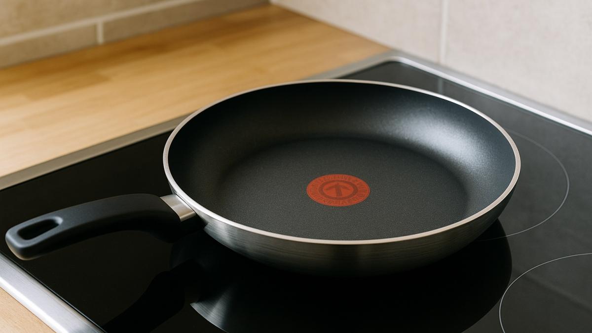 Сковорода Tefal на плите Сковорода Tefal на плите