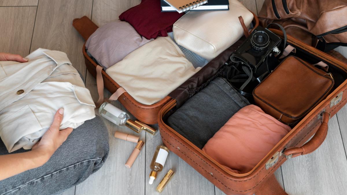 Одежда в чемодане