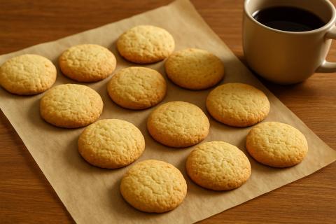 Песочное печенье на сметане готовится с маслом и сахаром по рецепту кулинаров