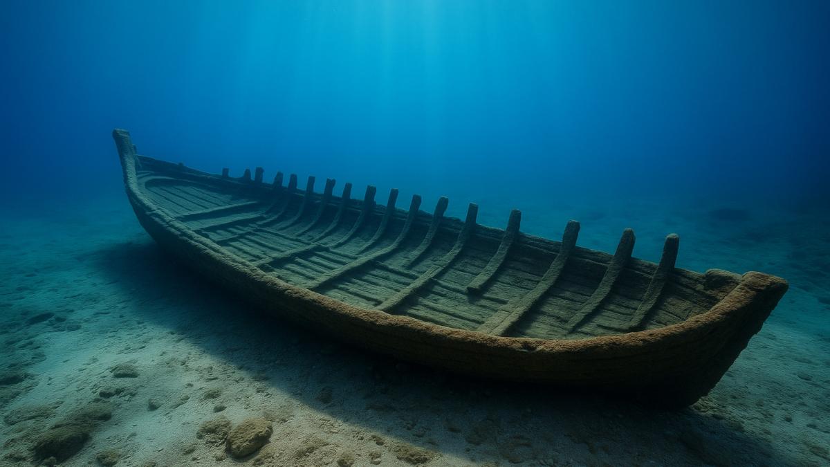Римский корабль под водой