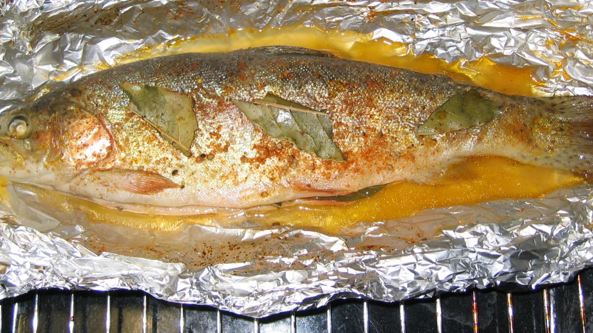 Запечённая горбуша