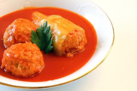 Рецепт фаршированного перца с мясом и рисом для приготовления в кастрюле