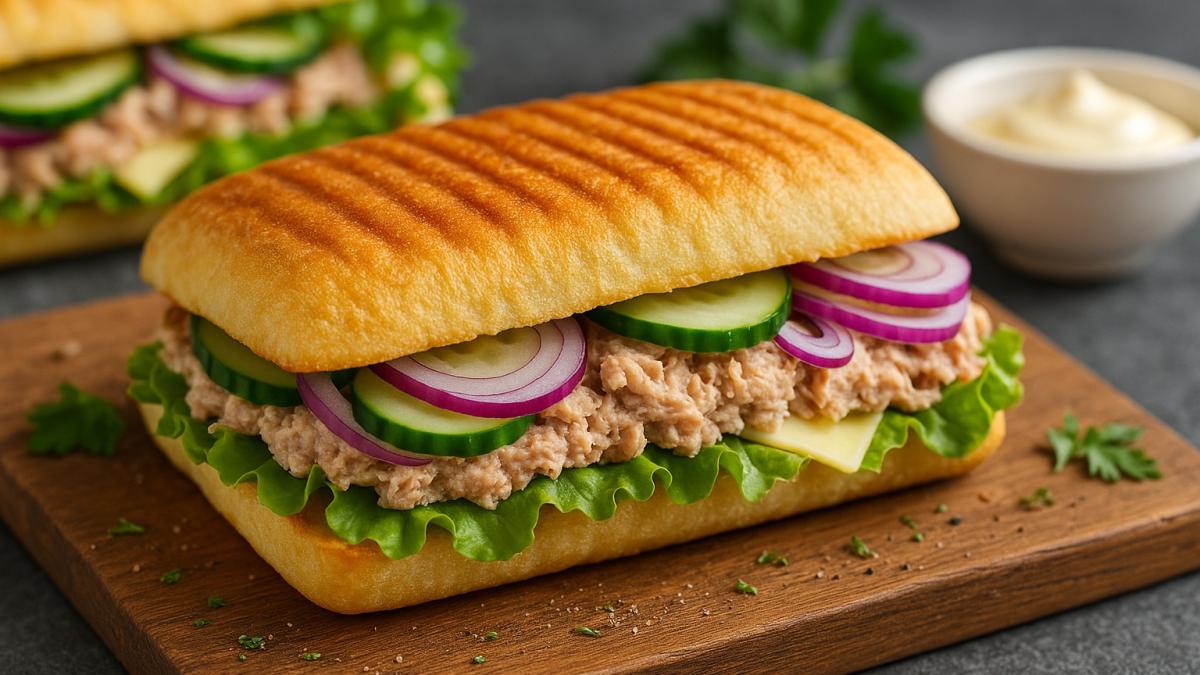 Сэндвич с тунцом и майонезом