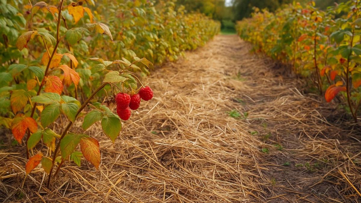 Осенний уход за малиной