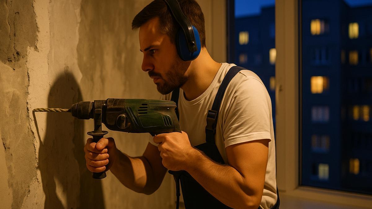 Ремонт вечером нарушает тишину