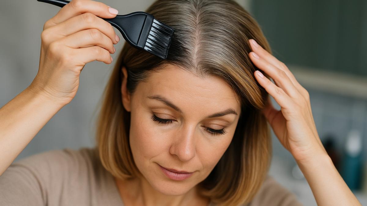 Закрашивание седых корней