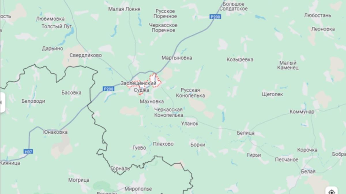 Карта Суджанского района Курской области Карта Суджанского района Курской области