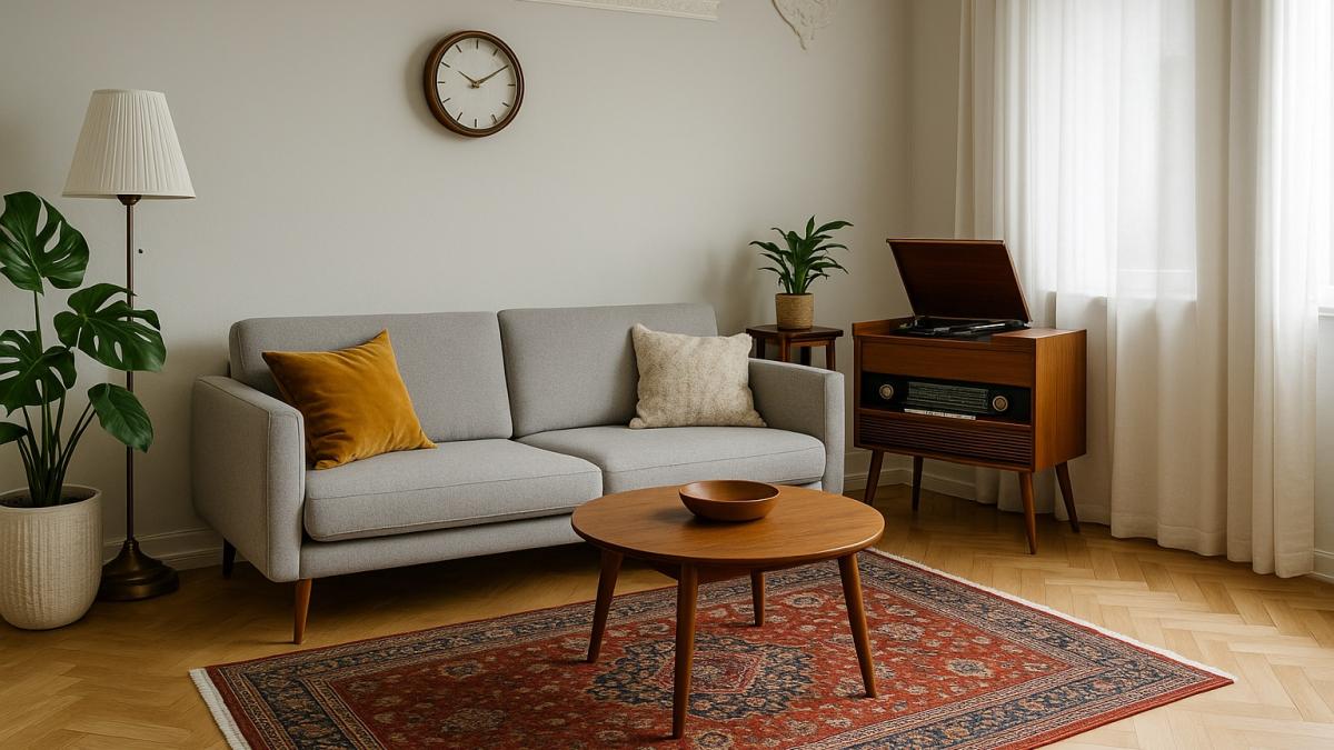 Современный интерьер с винтажными акцентами