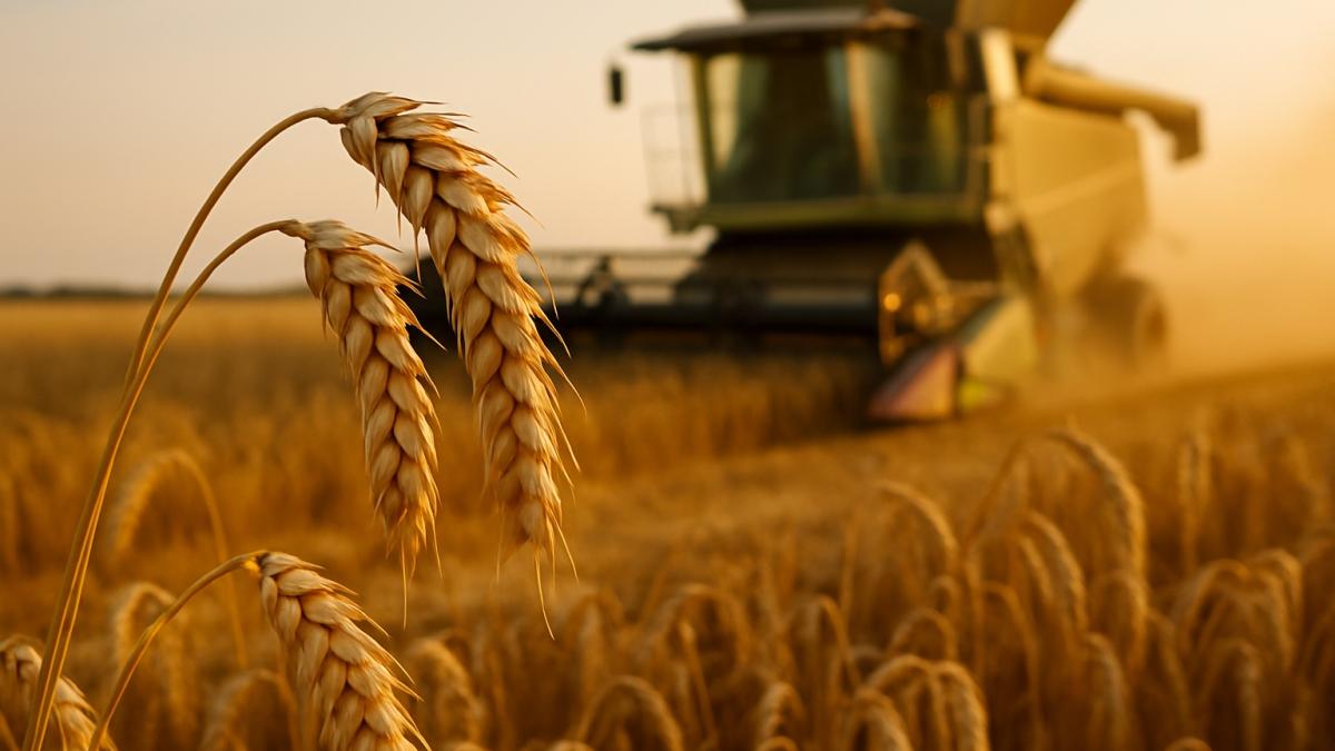 Уборка урожая пшеницы