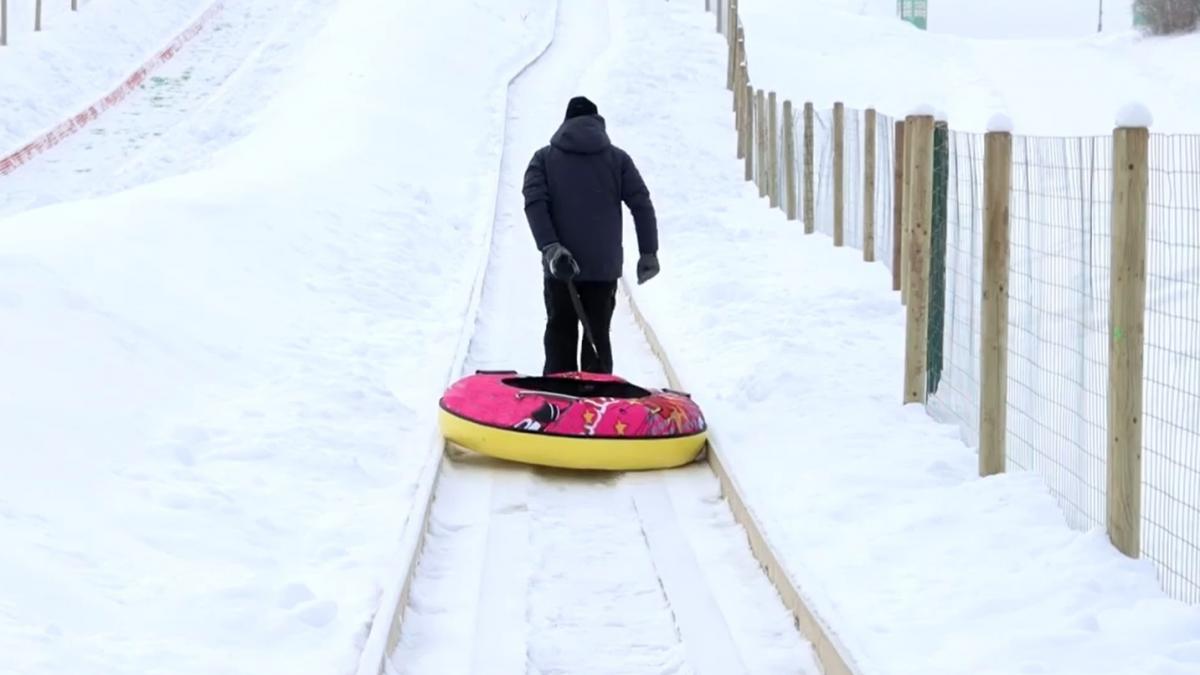 Tubing wintertime Tubing wintertime