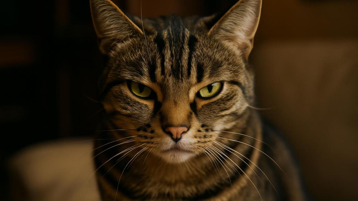 Хитрый взгляд кошки