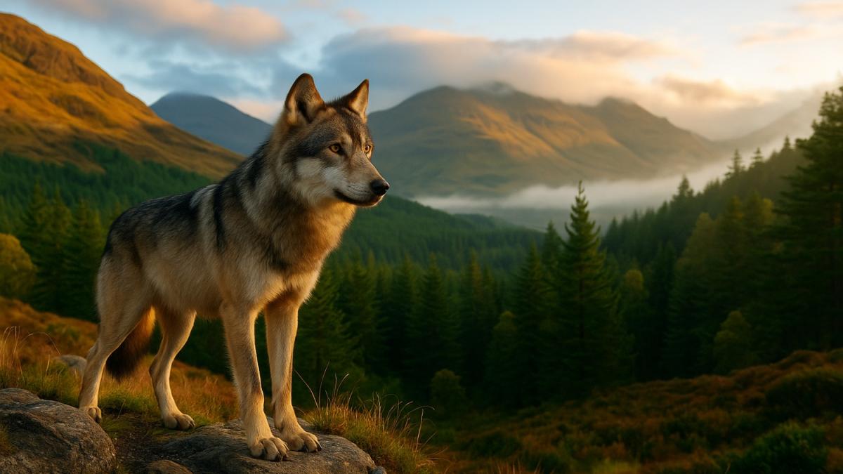 Волк в Шотландии