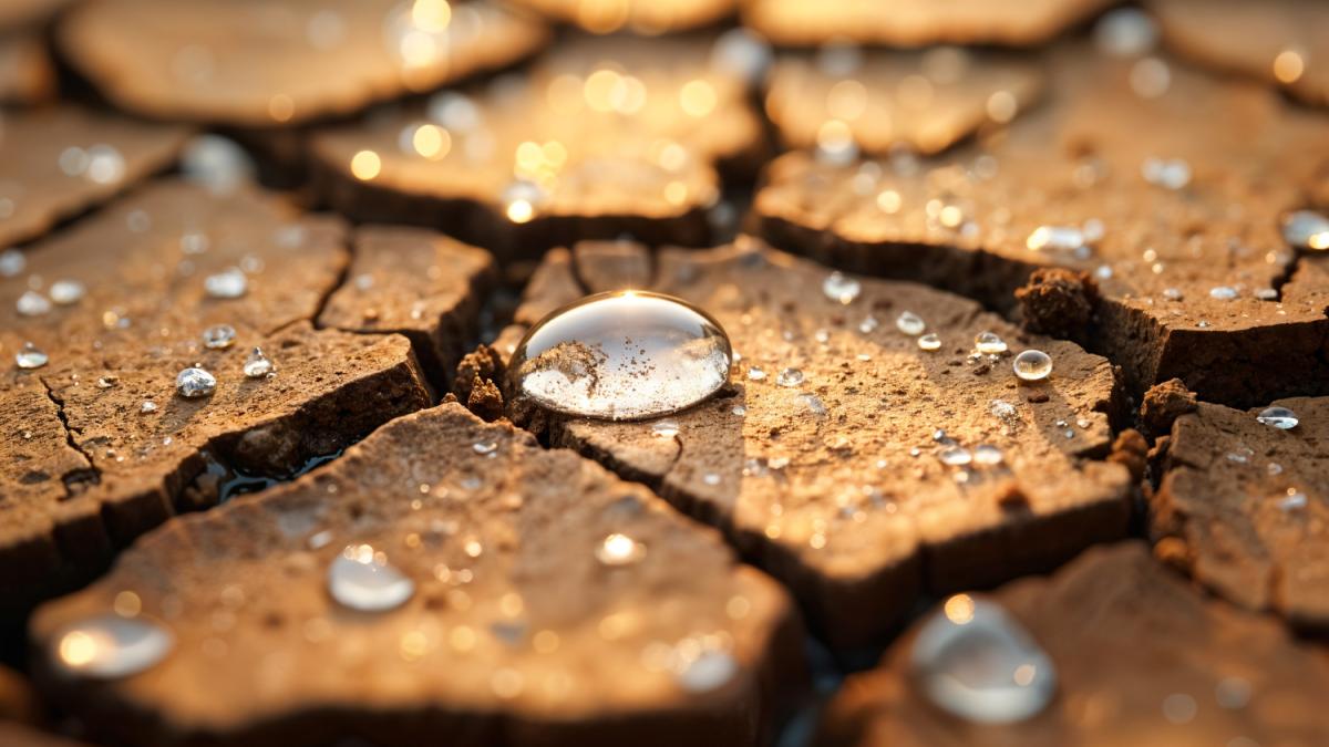 Вблизи на трещинах земли от засухи