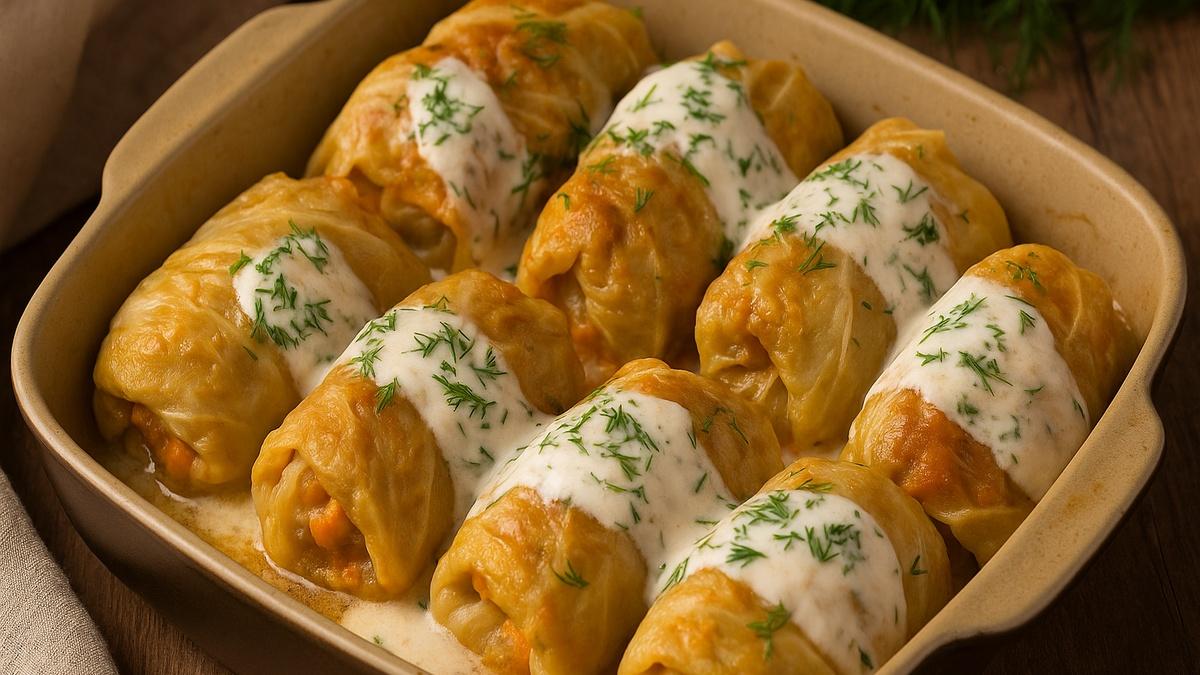 Голубцы с щукой и рисом